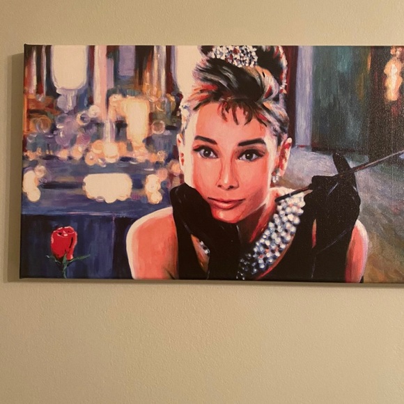 Audrey Hepburn Canvas Painting - Picture 2 of 6